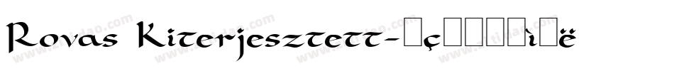 Rovas Kiterjesztett字体转换